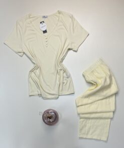 Pyjama haut demi manche " Jaune "