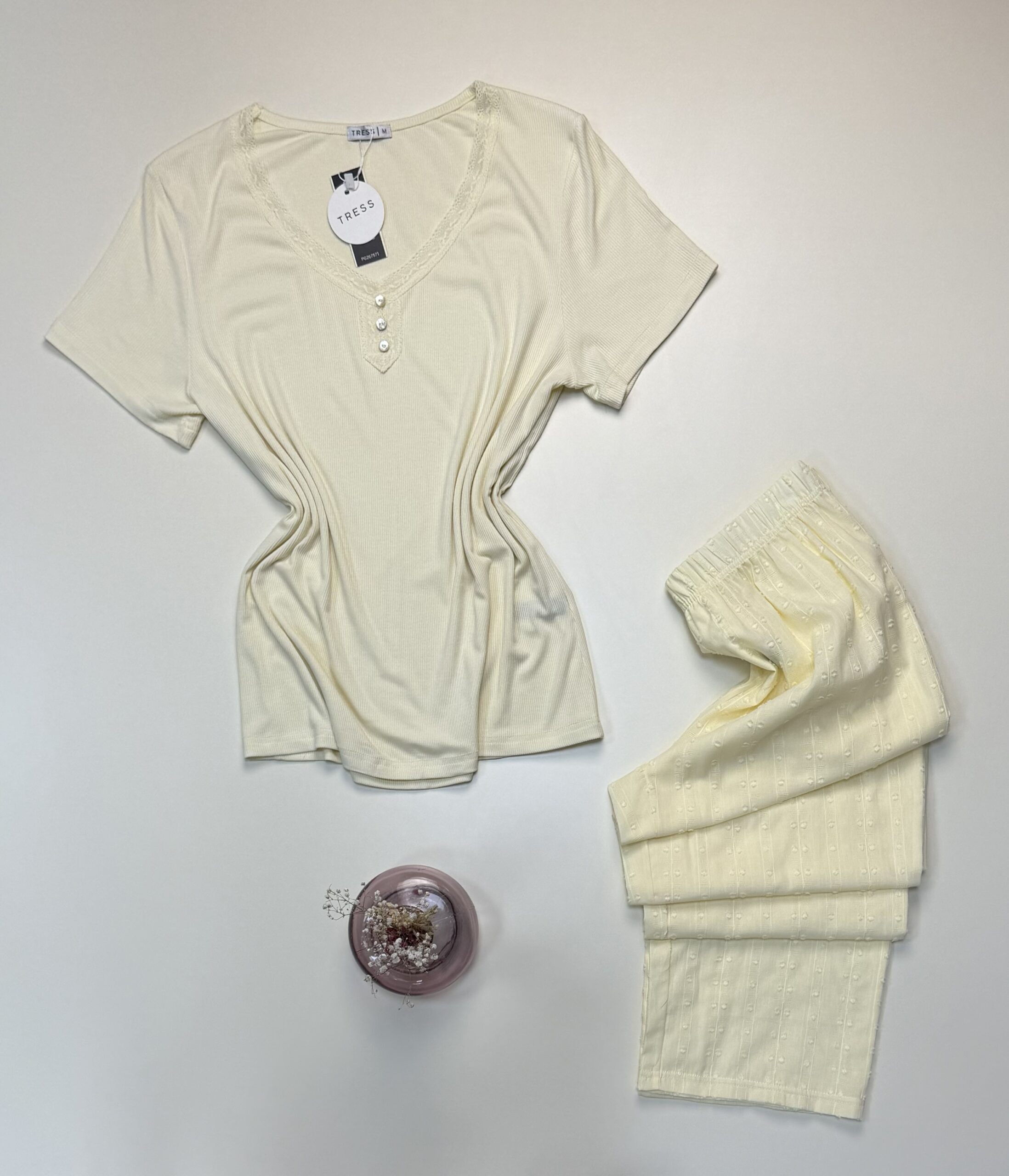 Pyjama haut demi manche " Jaune "