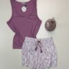 Short bustier -Tress- " Bois de rose "