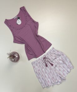 Alternative view of Short bustier -Tress- " Bois de rose "