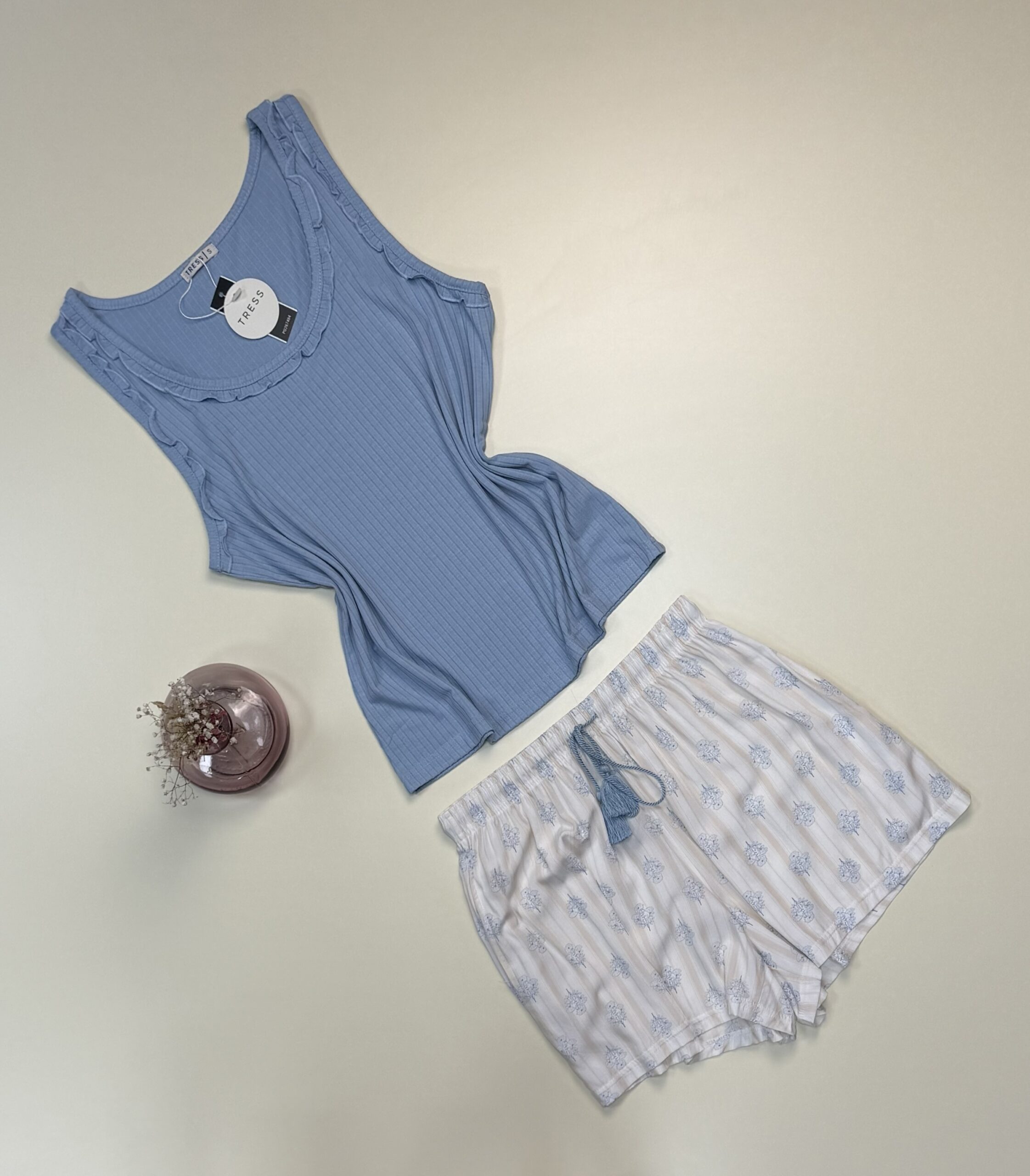 Short bustier -Tress- " Bleu " – Image 2