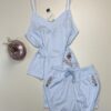 Short bustier en coton " Bleu à rayures " -TRESS-