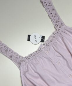 Alternative view of Short bustier boutonné -Tress- 100% " Bois de rose "