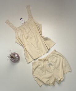 Alternative view of Short bustier boutonné -Tress- 100% " Jaune "