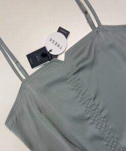 Alternative view of Nuisette en satin -Tress- " Vert "