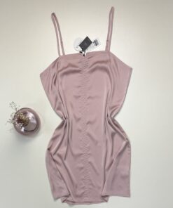 Alternative view of Nuisette en satin -Tress- " Rose "