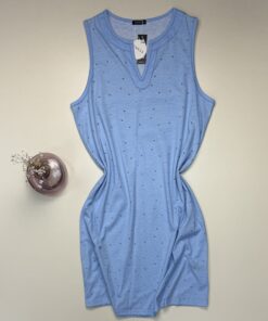 Alternative view of Nuisette en coton -Tress- " Bleu "