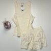 Pyjama short Tress 100% Coton " Jaune "