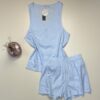 Pyjama short Tress 100% Coton " Bleu "