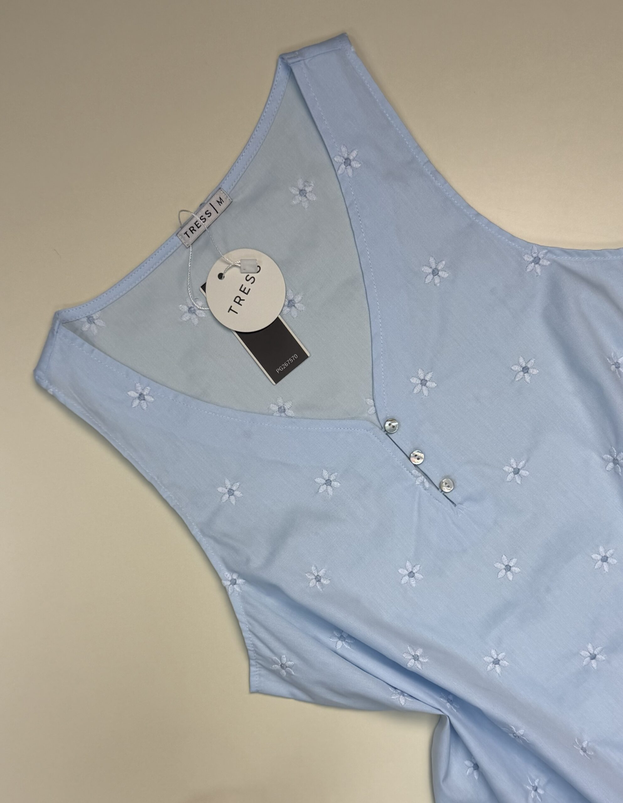 Pyjama short Tress 100% Coton " Bleu " – Image 3