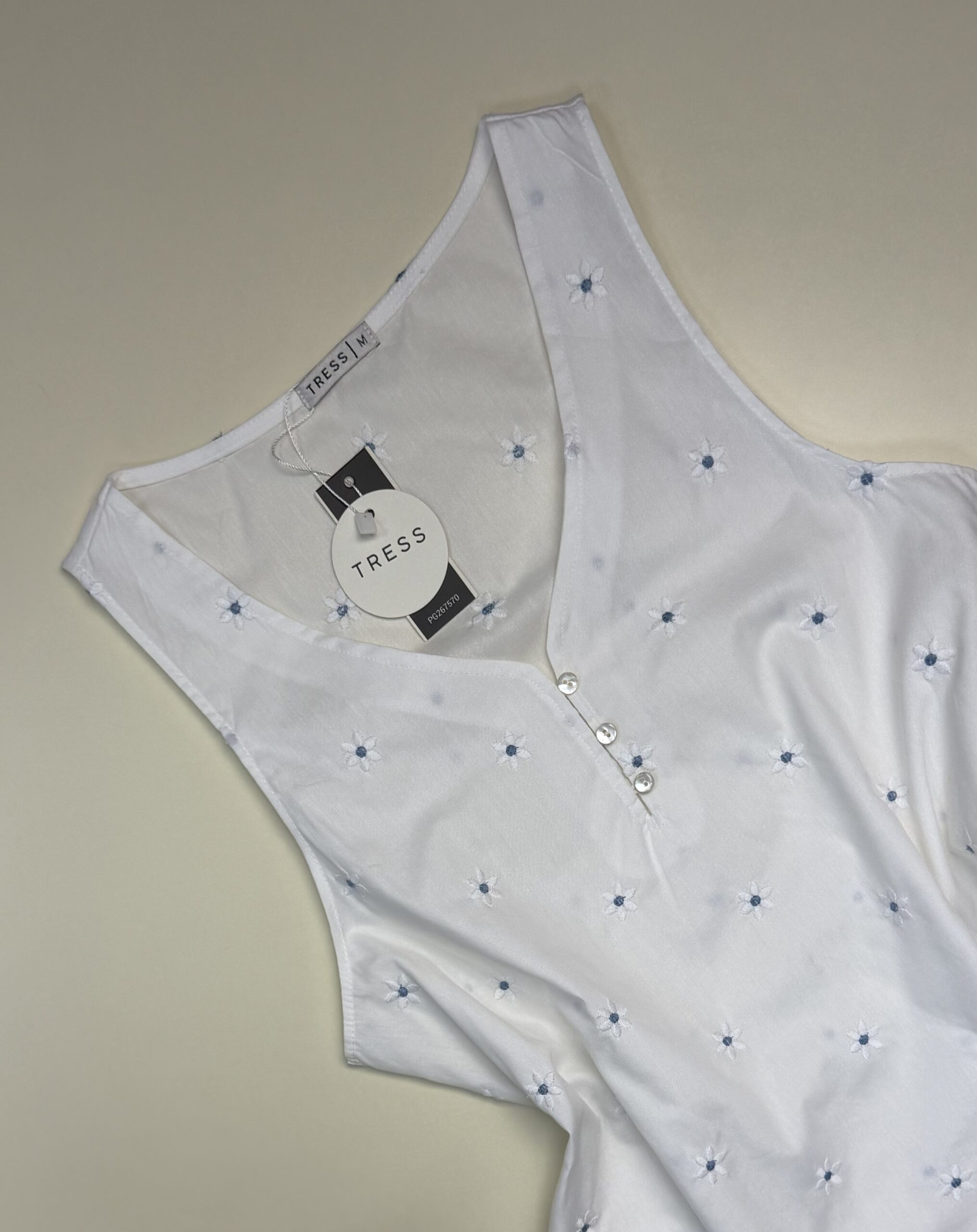 Pyjama short Tress 100% Coton " Blanc" – Image 2