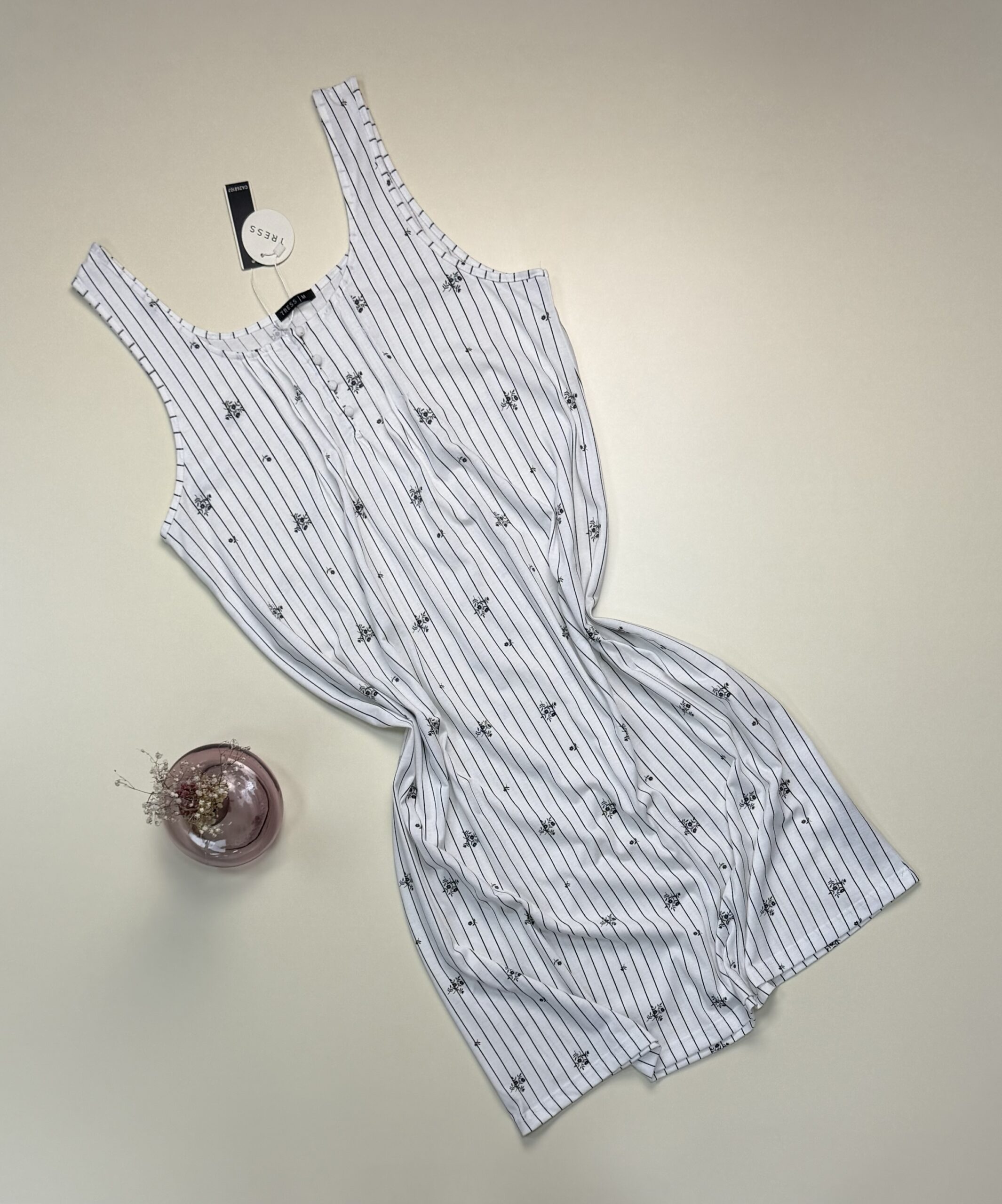 Chemise de nuit - Tress - " Blanche "
