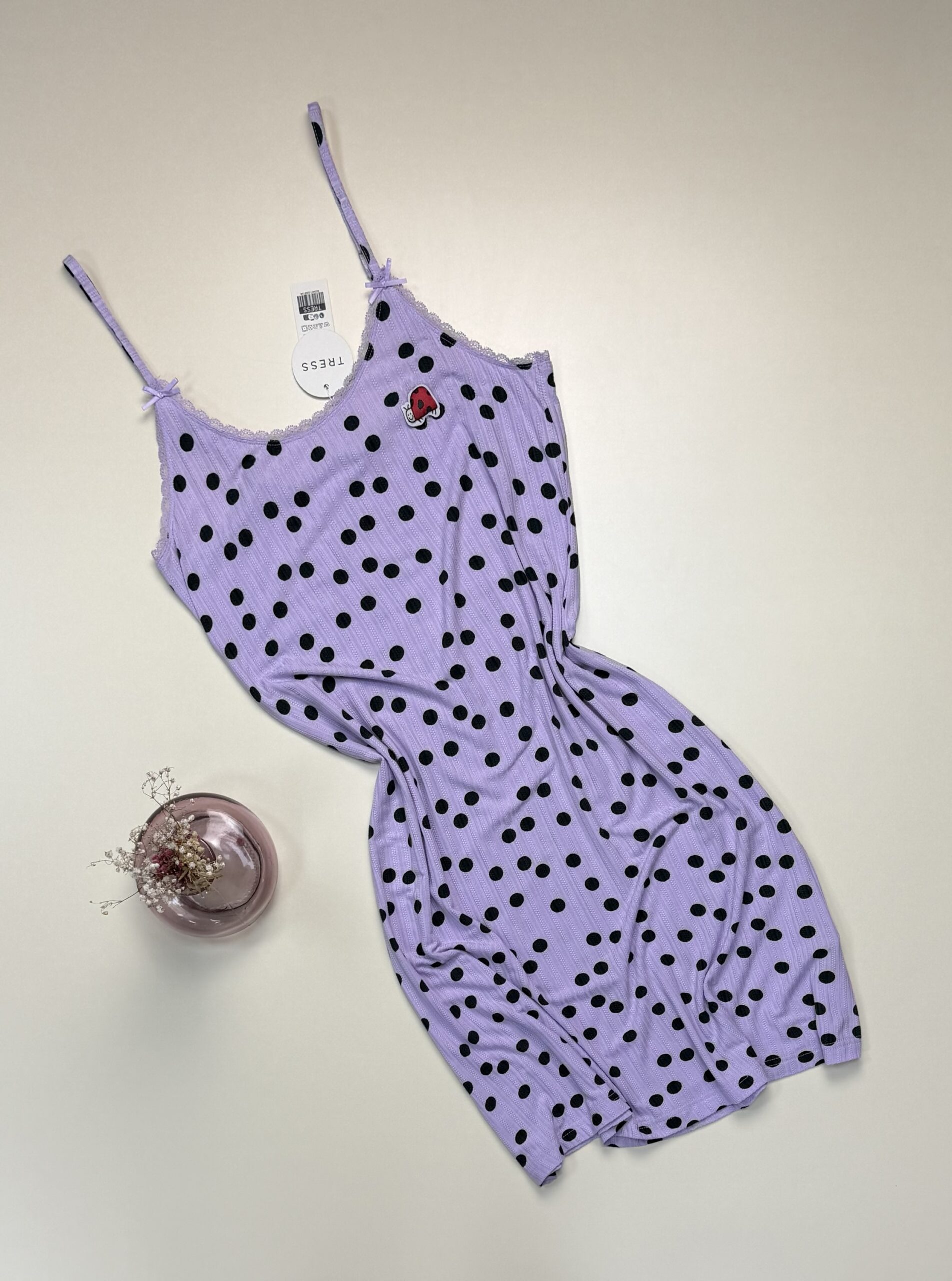 Nuisette -Tress- " Mauve petit pois "