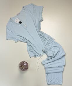 Pyjama haut demi demi manche " Vert " -TRESS-