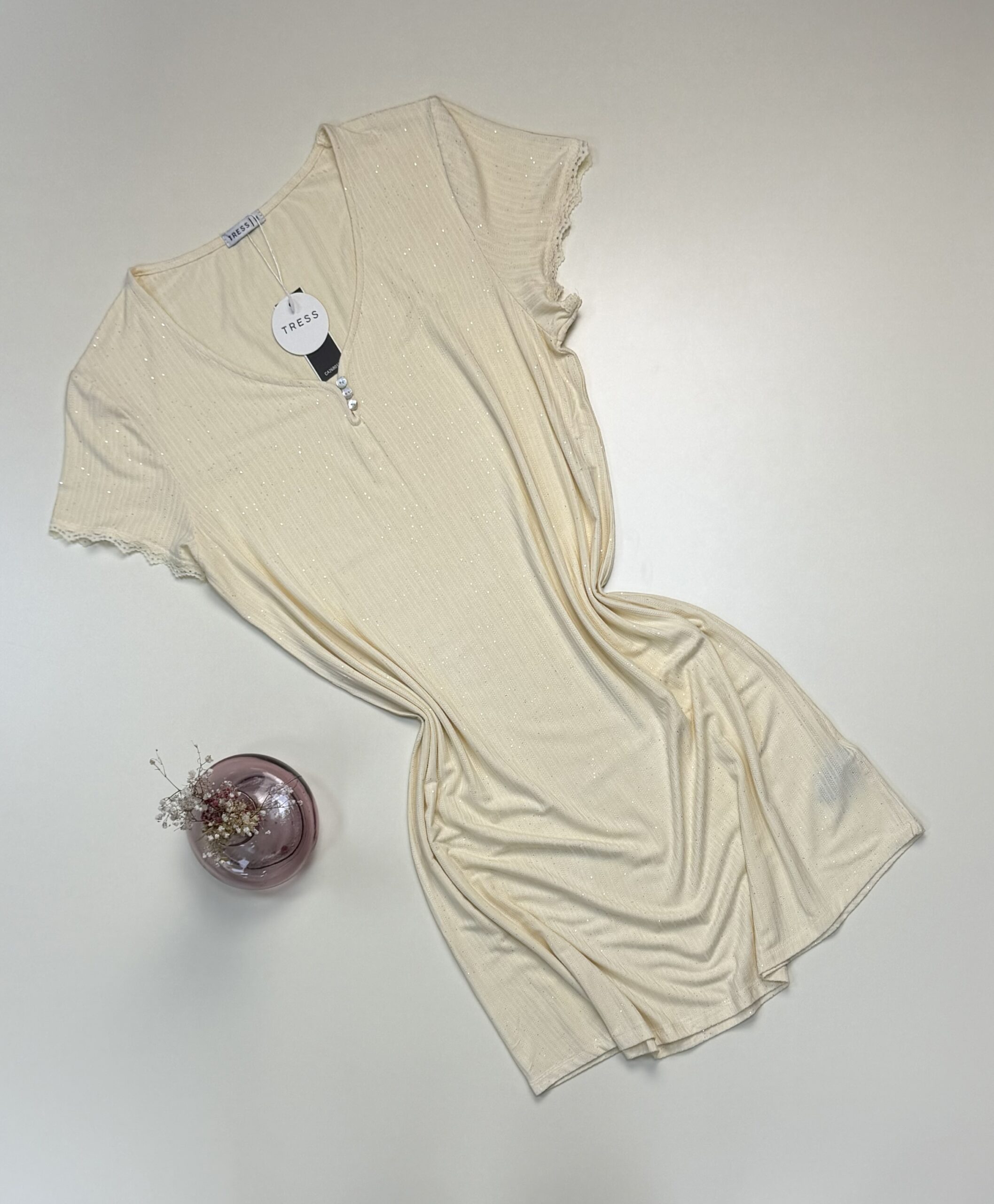 Chemise de nuit -Tress- " Jaune "