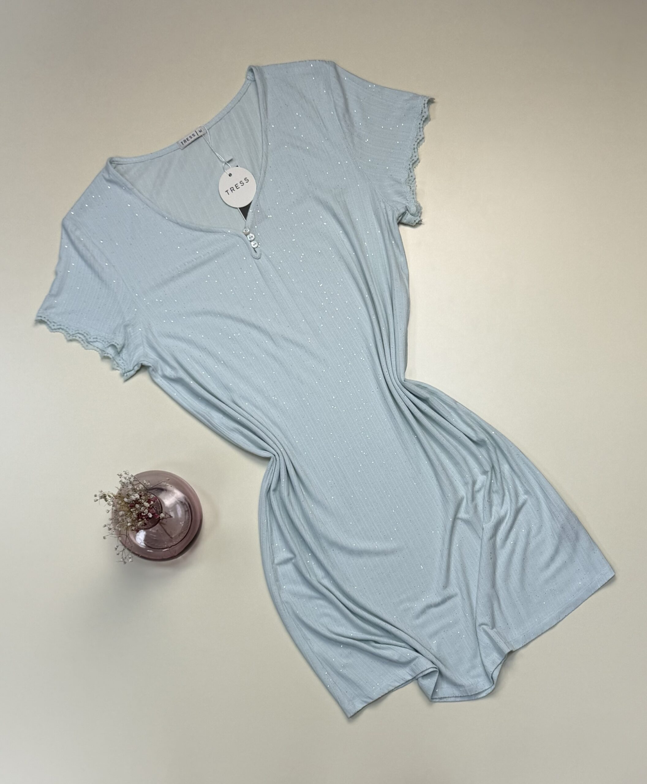 Chemise de nuit -Tress- " Vert "
