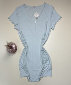 Alternative view of Chemise de nuit -Tress- " Vert "