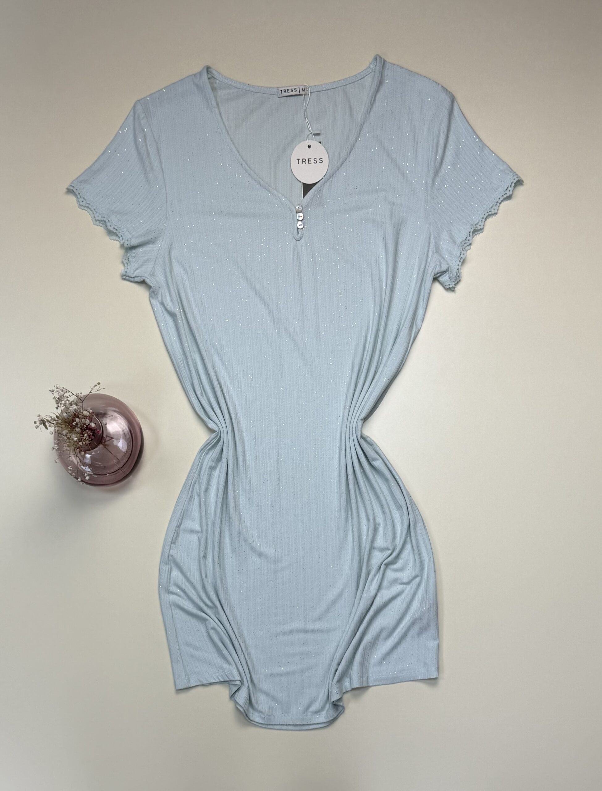 Chemise de nuit -Tress- " Vert " – Image 2