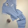 Pyjama boutonné -Tress- Coton " Bleu "