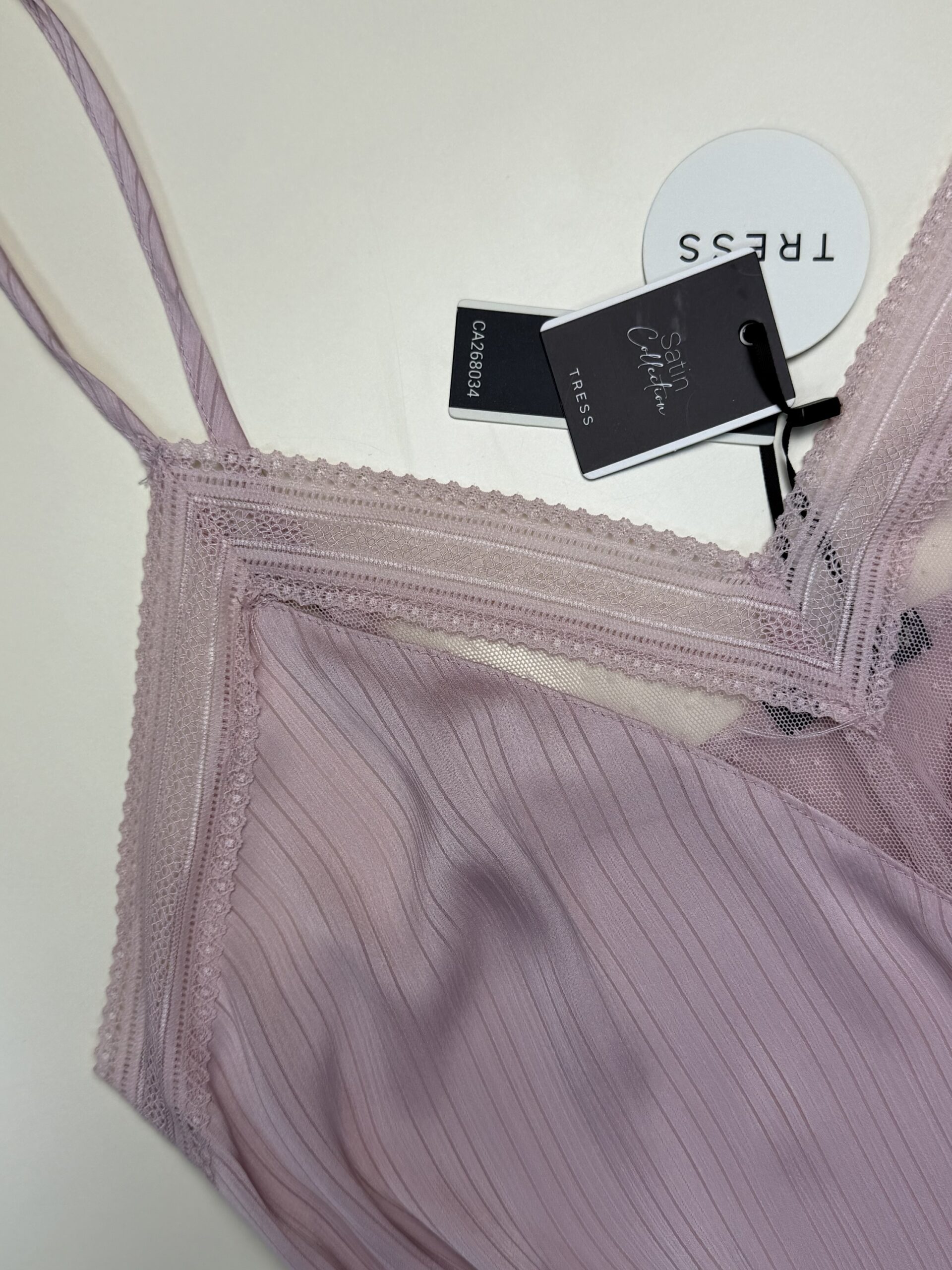 Nuisette -TRESS- en satin "Rose" – Image 3