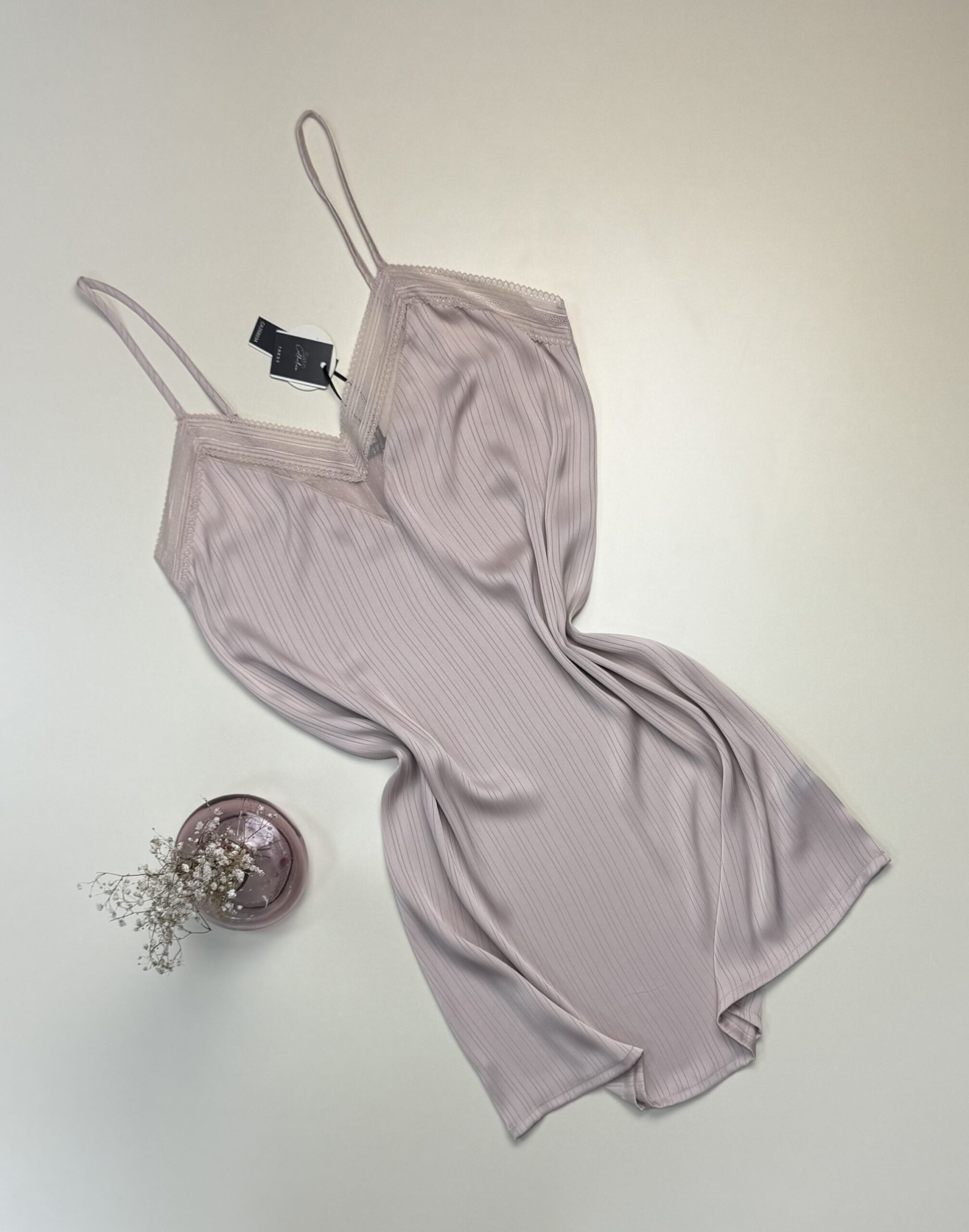Nuisette -TRESS- en satin "Beige"