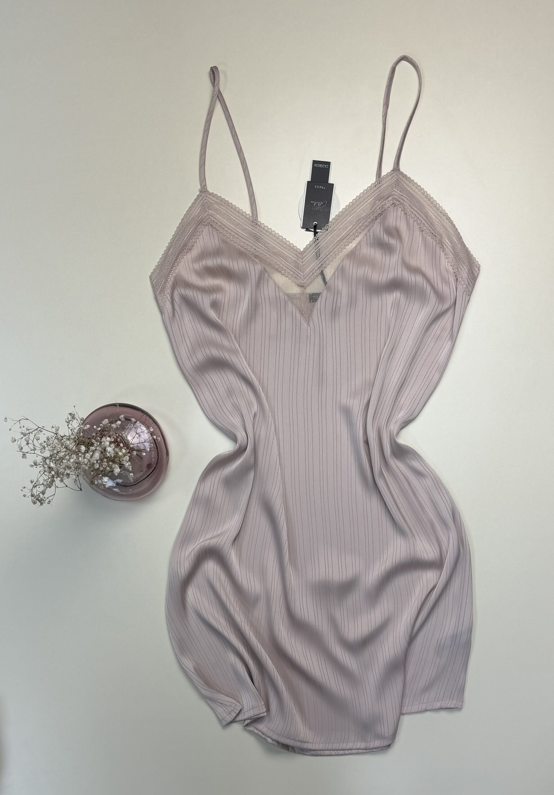 Nuisette -TRESS- en satin "Beige" – Image 2