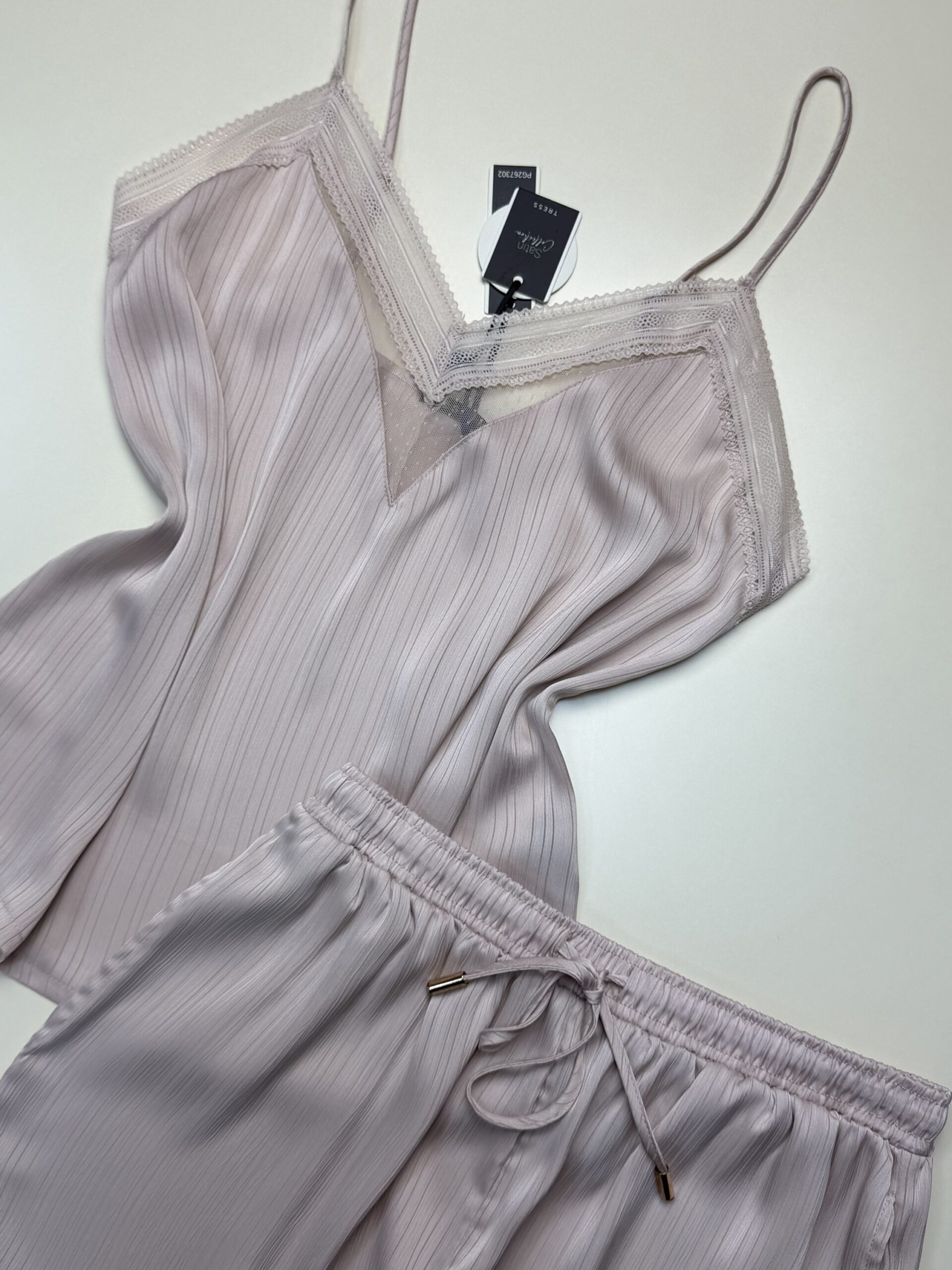 Bustier short en satin "Beige" -TRESS- – Image 3