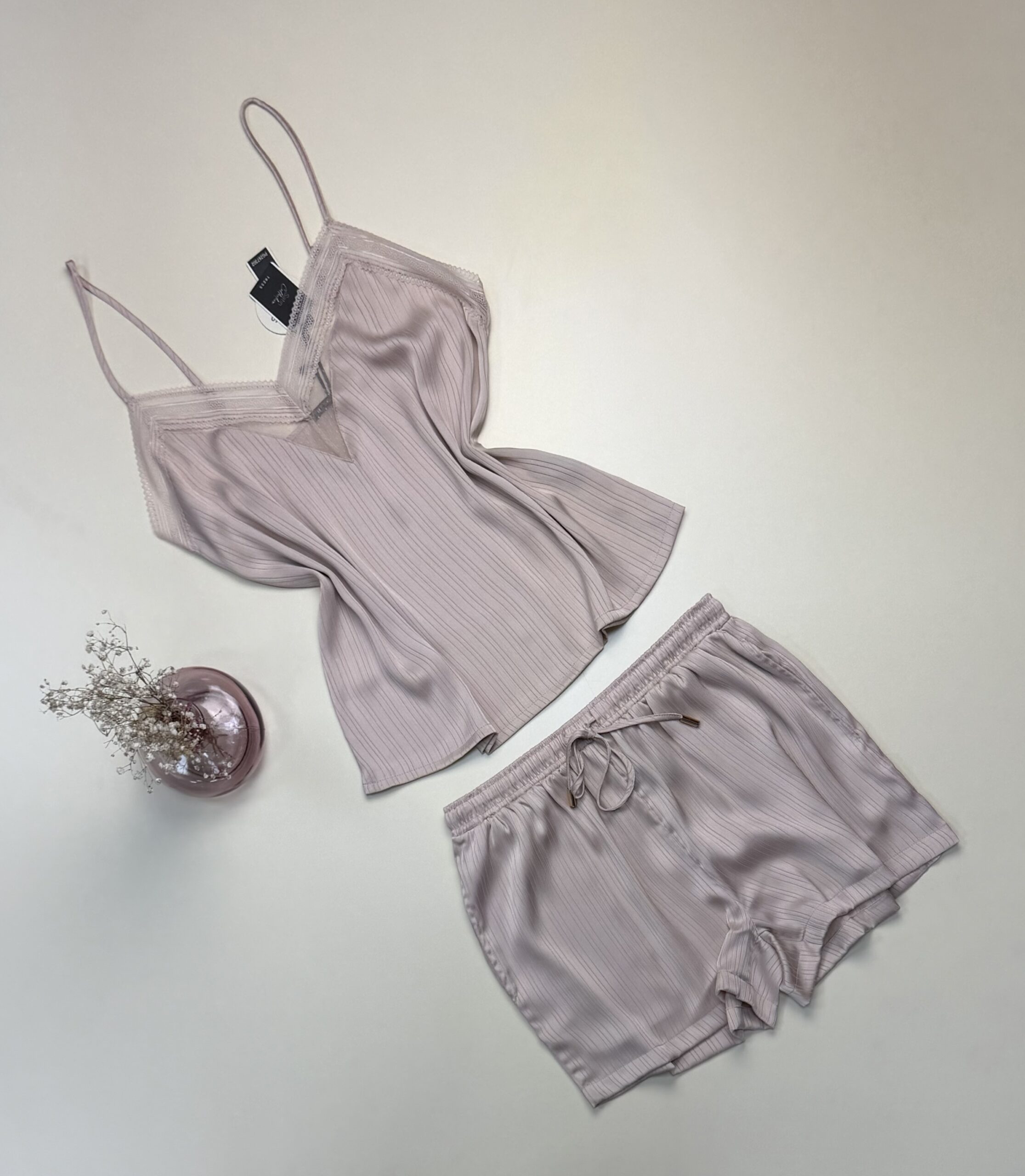 Bustier short en satin "Beige" -TRESS- – Image 2