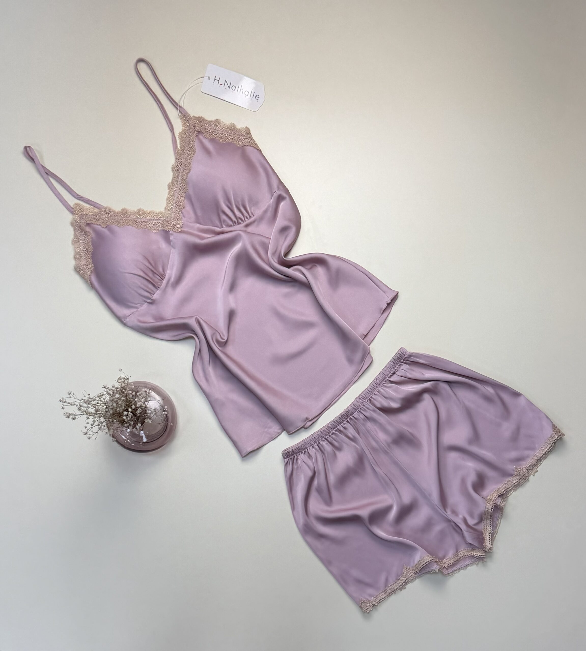 Short-bustier en satin " Rose " – Image 2