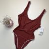 Maillot de bain Primark " Brique " à détail surpiqué Paula echevarria