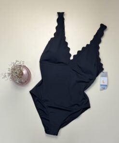 Maillot de bain Primark " Noir "gainant festonné