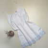 Nuisette 100% Coton " Blanc " avec broderie