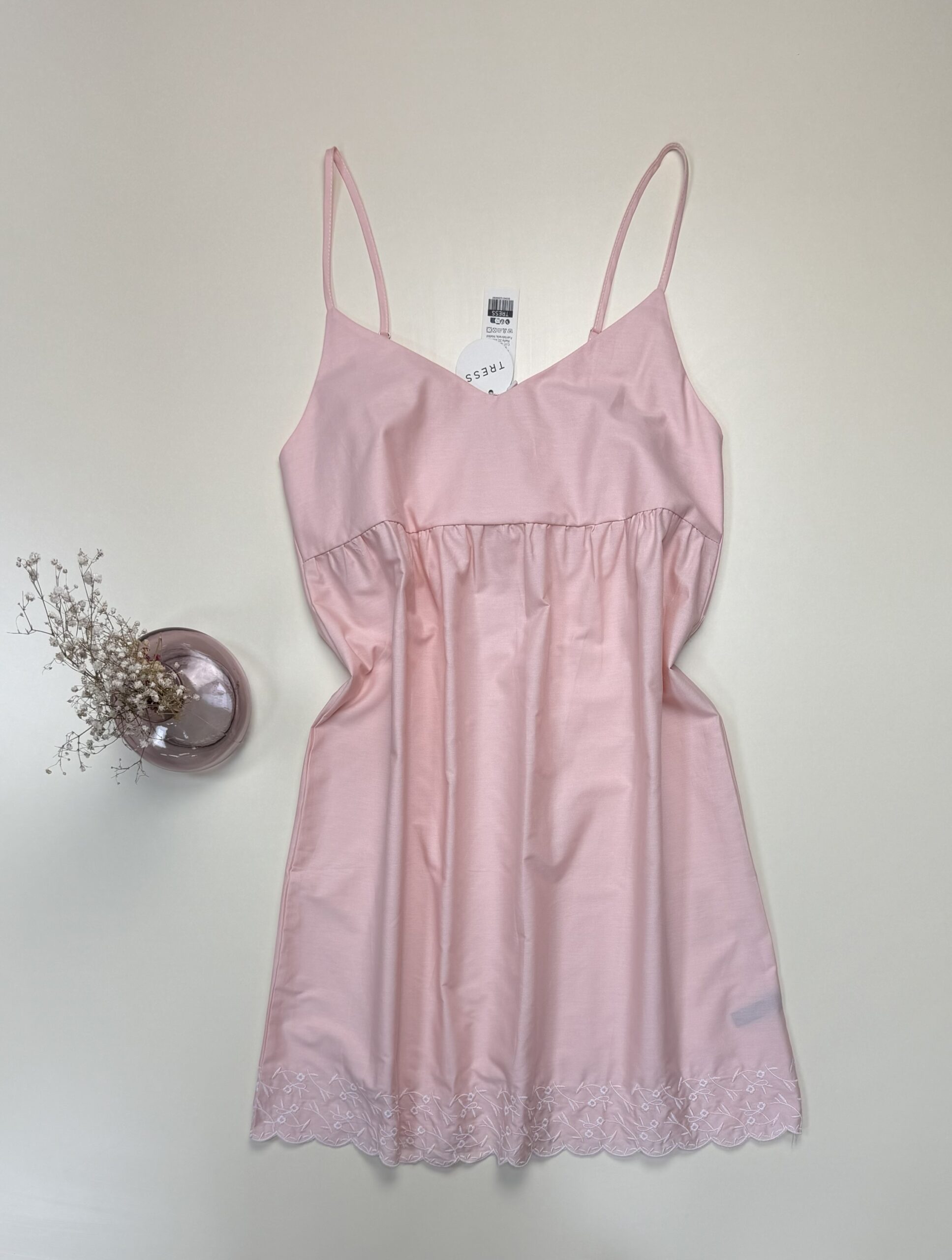 Nuisette 100% Coton " Rose" avec broderie – Image 2