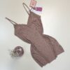 Nuisette en dentelle - H - " Taupe "