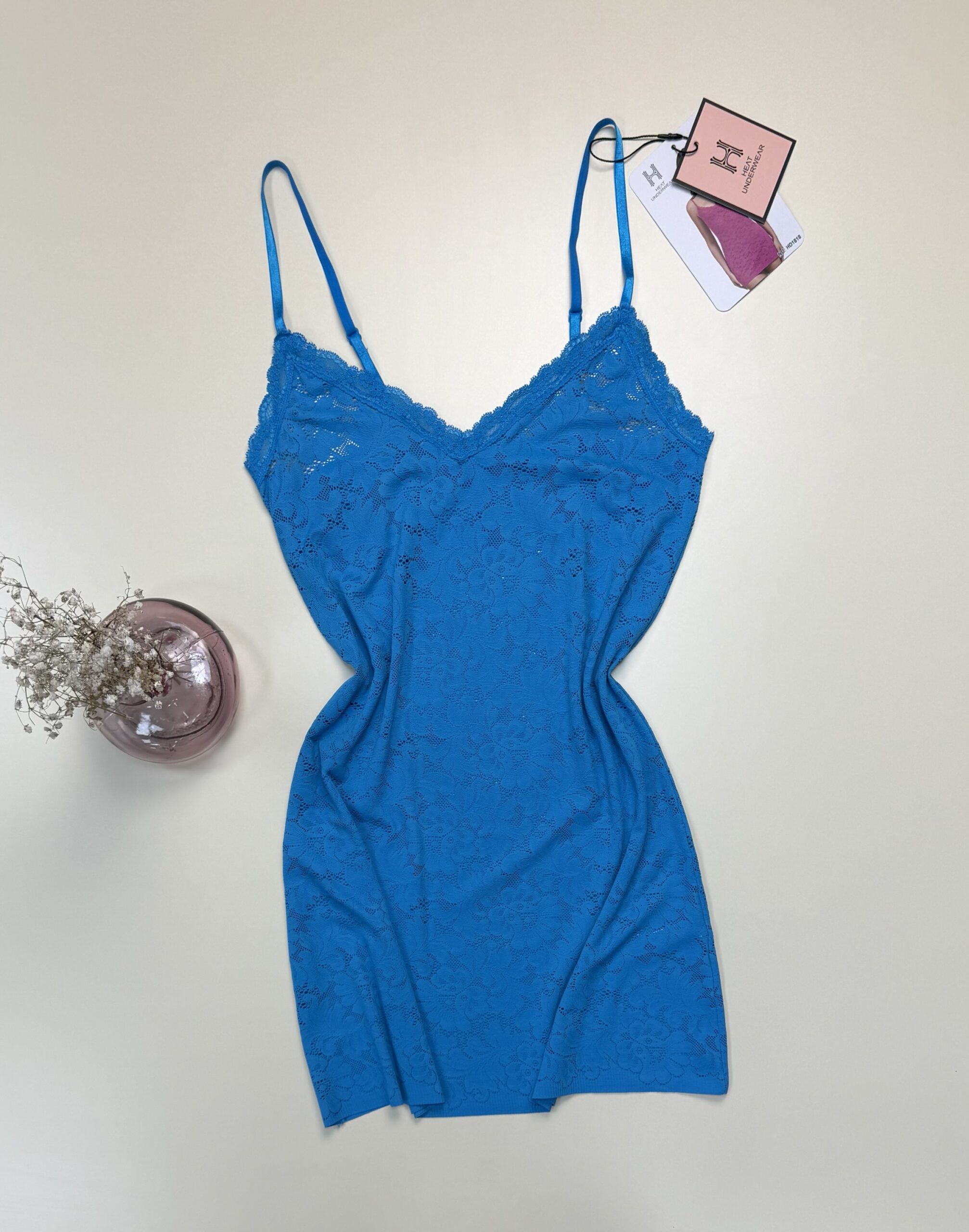 Nuisette en dentelle - H - " Bleu " – Image 3