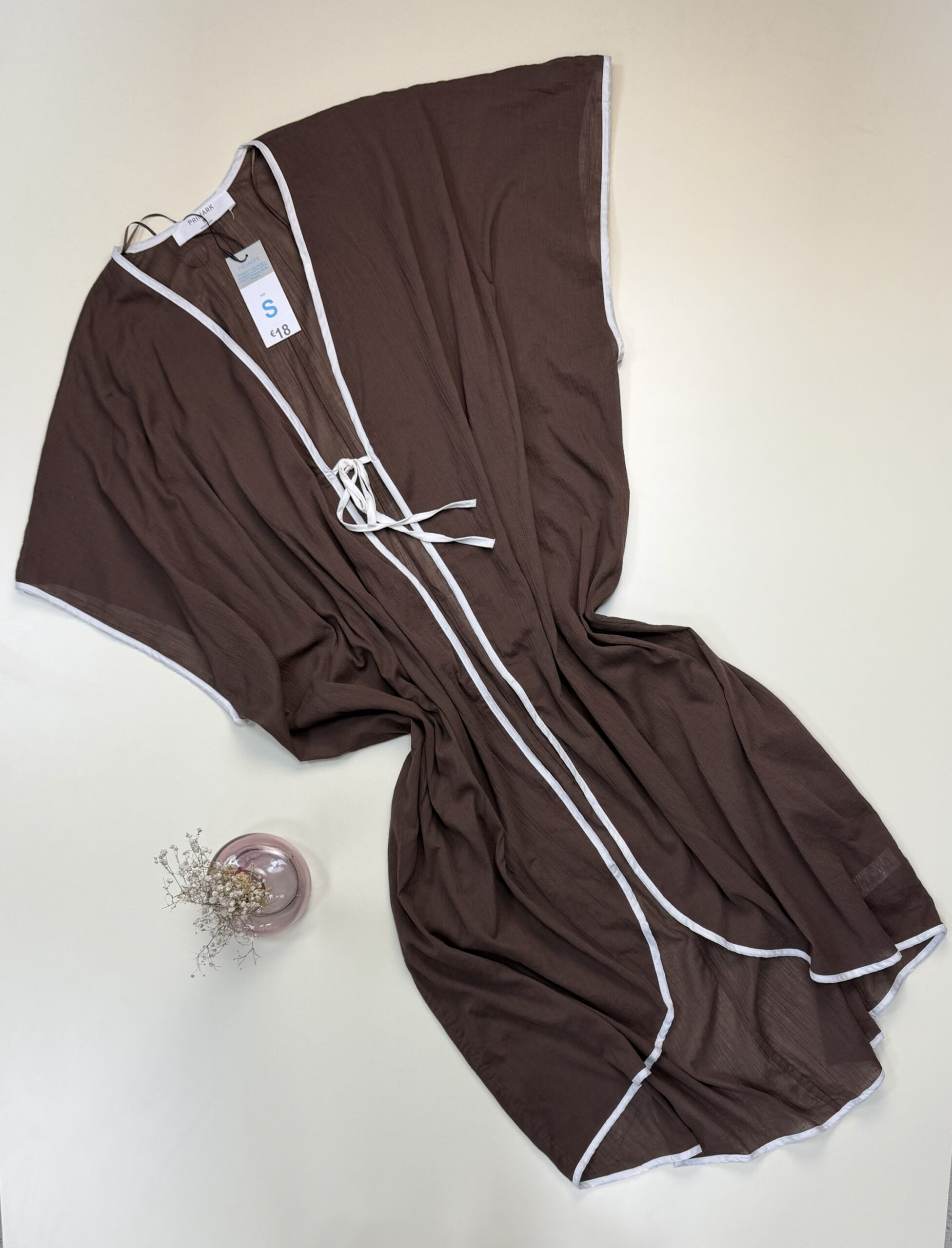Kimono en lin - Primark - Marron