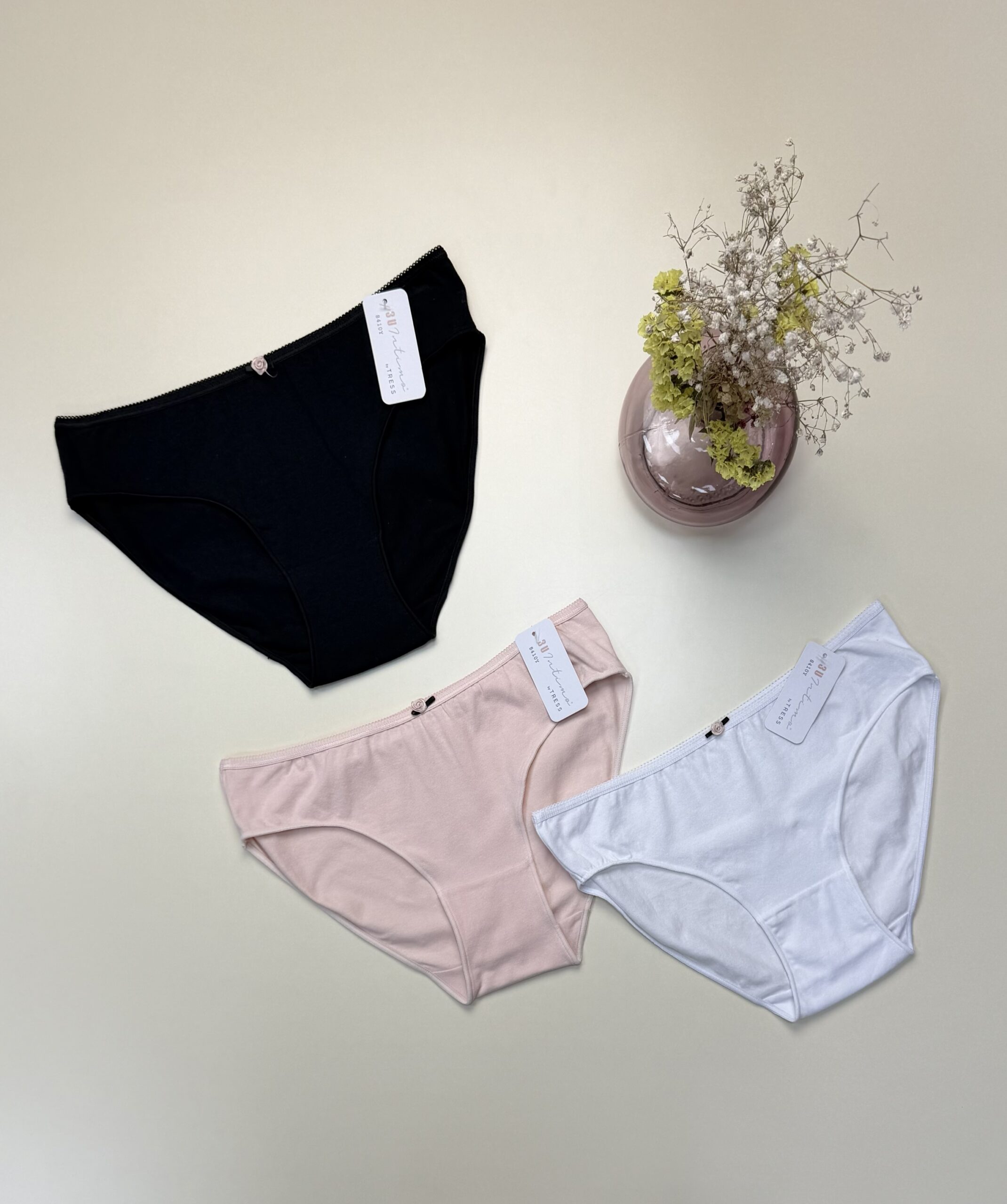 Pack de 3 culottes -TRESS- en coton – Image 3