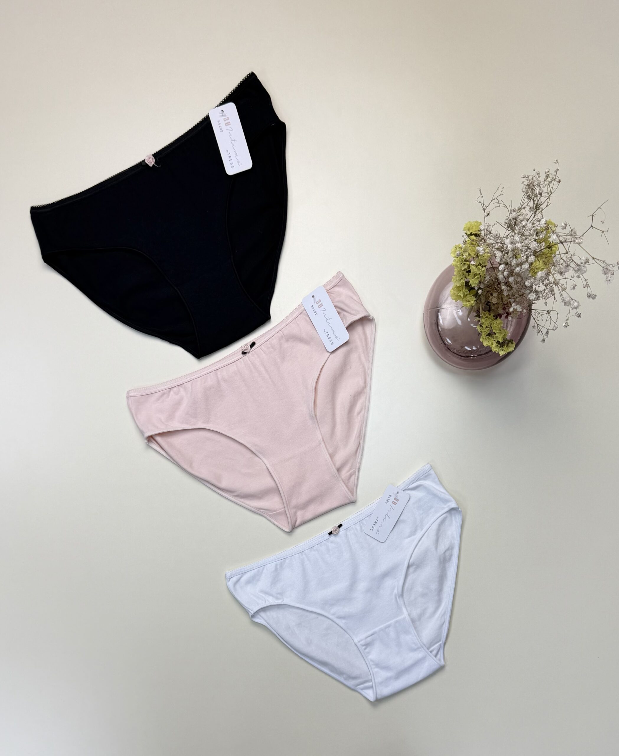 Pack de 3 culottes -TRESS- en coton – Image 2