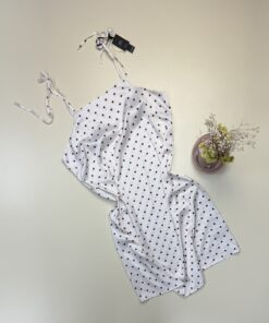 Nuisette en satin "Blanc" -TRESS-