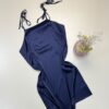 Nuisette en satin "Bleu" -TRESS-
