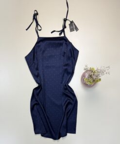 Alternative view of Nuisette en satin "Bleu" -TRESS-
