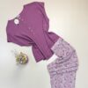 Pyjama pantacourt "Bois de rose" -TRESS-