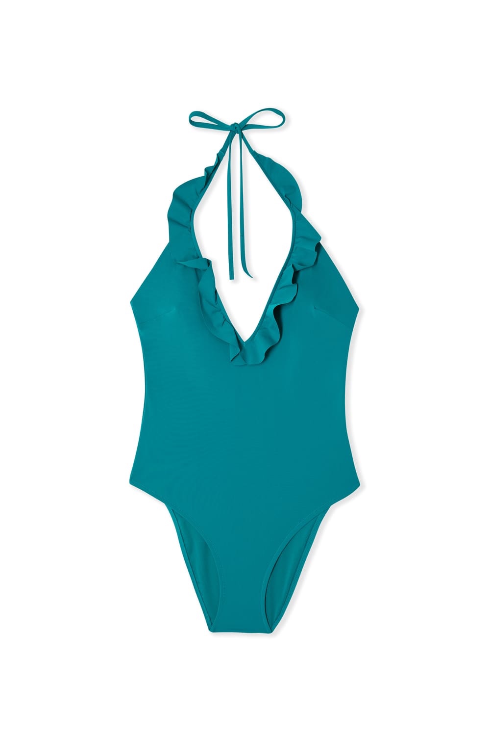 Maillot de bain - Etam - " Dahlia à volants " - Vert sapin – Image 6
