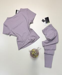 Alternative view of Ensemble sport demi manche "Mauve" -TRESS-