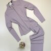 Ensemble sport zippé pantalon large "Mauve" -TRESS-