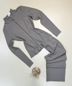 Ensemble sport zippé pantalon large "Khakhi" -TRESS-