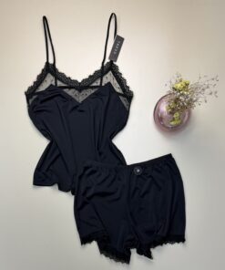 Short bustier - Tress - " Noir "