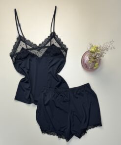 Alternative view of Short bustier - Tress -  " Noir "