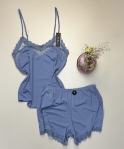 Short bustier - Tress - " Bleu "