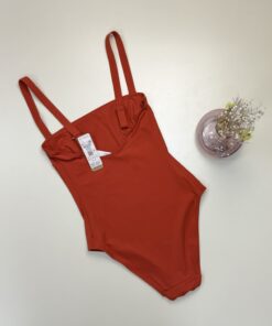 Alternative view of Maillot de bain  - Etam - " Sculpt " Gainant - Terracota